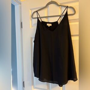 LOFT Black Spaghetti Strap Top
